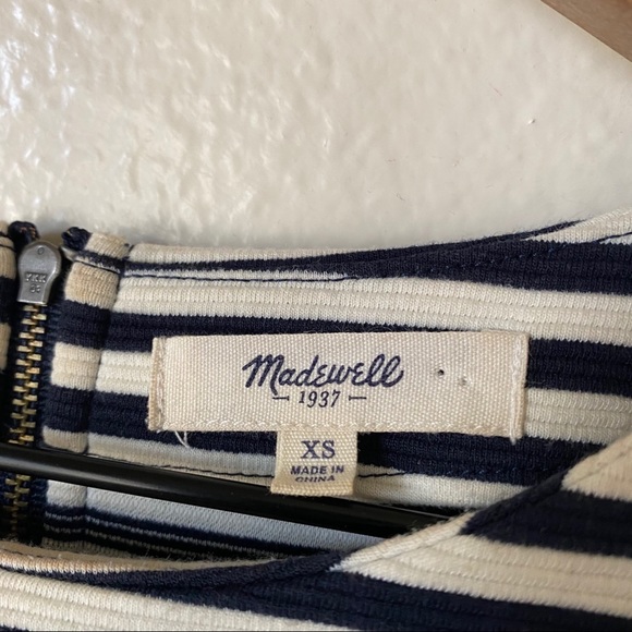 Madewell | Gallerist Striped Ponte Top - Picture 4 of 9